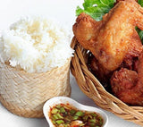 Bamboo Basket for Keep Steamed Sticky Rice Warm (4 Pcs)