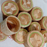 Bamboo Basket for Keep Steamed Sticky Rice Warm (4 Pcs)