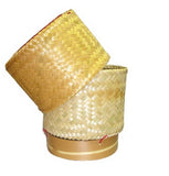 Bamboo Basket for Keep Steamed Sticky Rice Warm (4 Pcs)