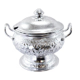 Thai Design Vintage Rice Serving Aluminium Bowl & Ladle