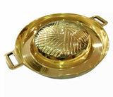 BBQ Grill Brass Pan Korean Japanese Style