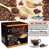 4 Boxes of CMAX Best Instant Coffee Sugar Free/Trans-Fat-Free