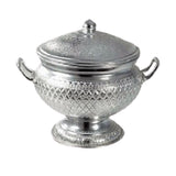 Thai Design Vintage Rice Serving Aluminium Bowl & Ladle