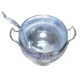 Thai Design Vintage Rice Serving Aluminium Bowl & Ladle