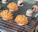 Dok Jok Brass Mold Thai Dessert Sunflower Cookies 3.5 inches