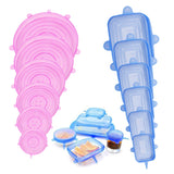 6pcs Reusable Silicone Lids Food Storage Covers Fresh Keeping