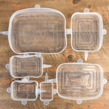 6pcs Reusable Silicone Lids Food Storage Covers Fresh Keeping