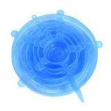 6pcs Reusable Silicone Lids Food Storage Covers Fresh Keeping