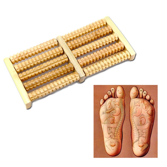 Foot Massager Wooden Roller Pain Relife