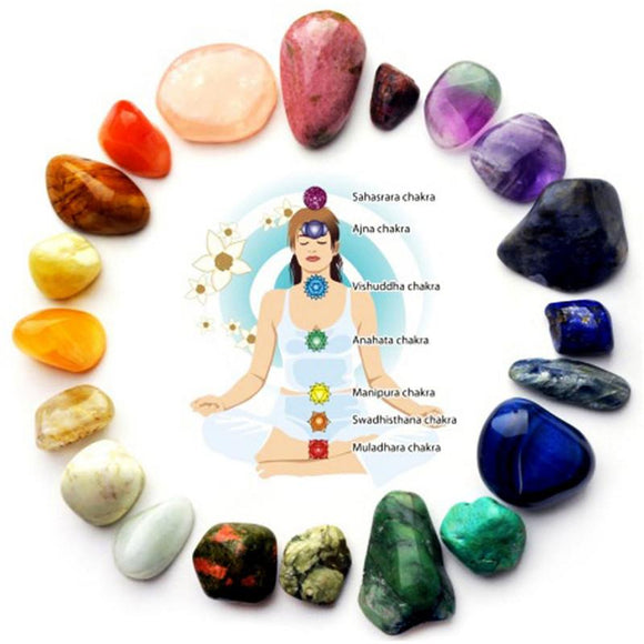 Yoga Energy Chakra Natural Stone 7 Colors/Set
